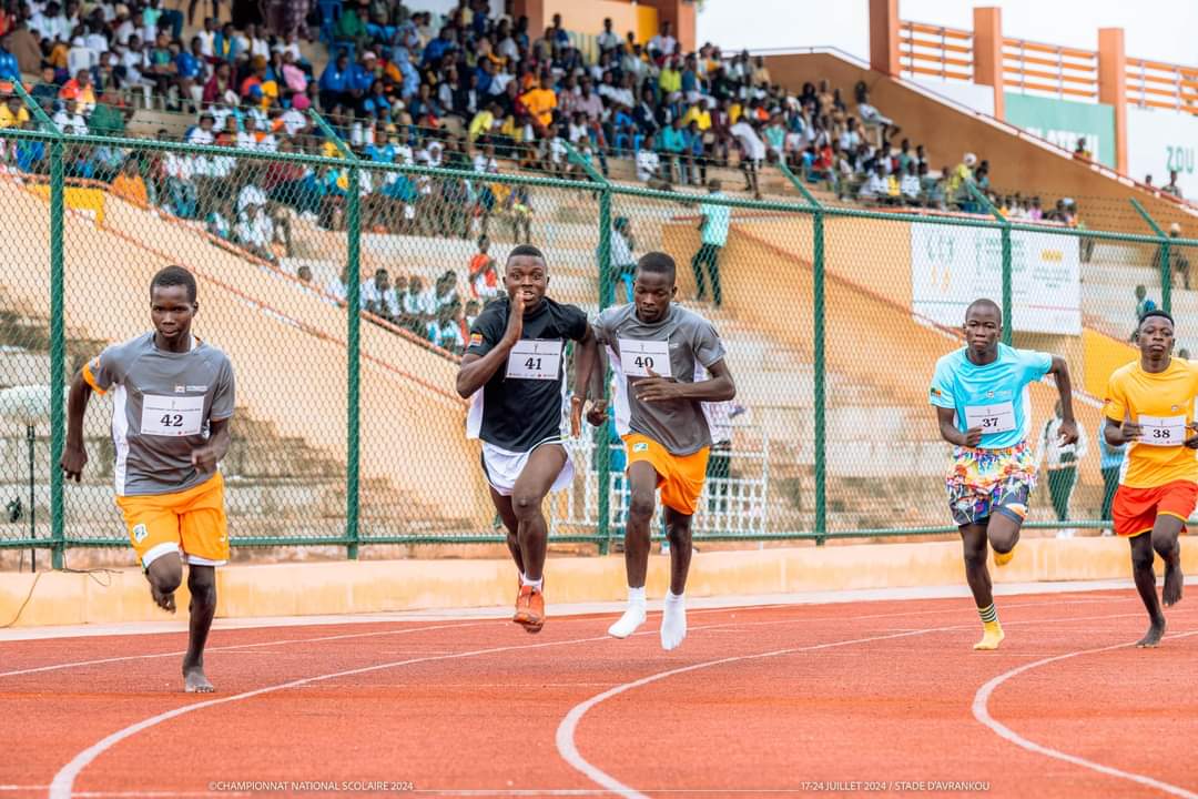 Championnat national scolaire 4ème édition : les résultats des courses en athlétisme du 1er tour hommes et dames 100m, 400m et 800m