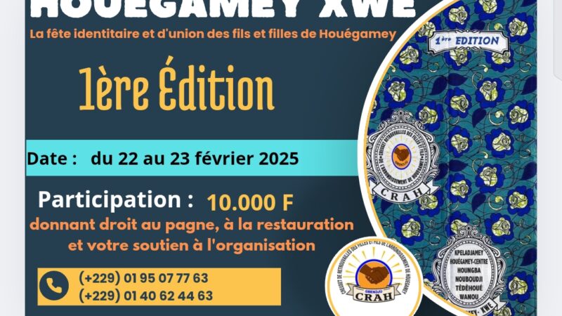Fête identitaire de Houégamey : « Houégamey Xwé » : toutes les valeurs unies pour une 1ère édition réussie