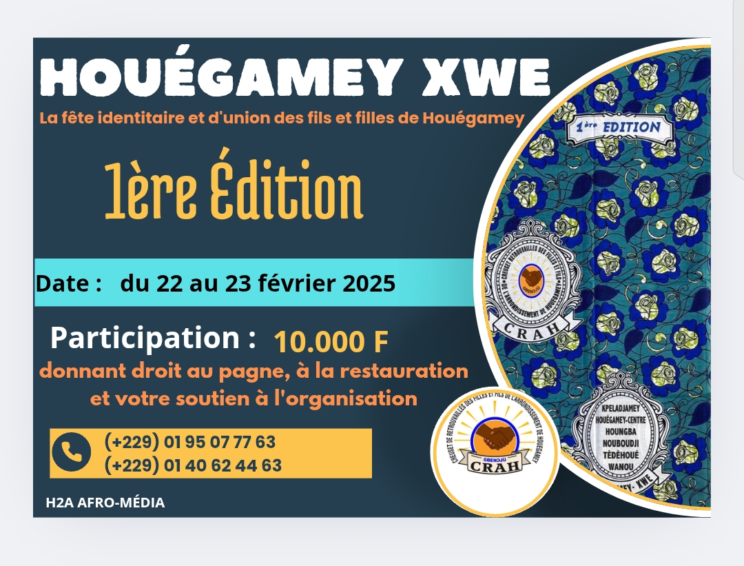 Fête identitaire de Houégamey : « Houégamey Xwé » : toutes les valeurs unies pour une 1ère édition réussie