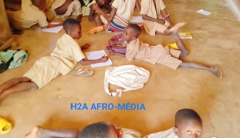 Couffo éducation et les catastrophes naturelles : Salles de classe à Houédjamey sans toiture sans tables bancs depuis environ un an