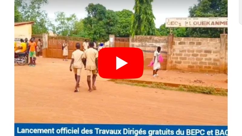 Éducation secondaire Couffo : Le DDESTFP Couffo Zénongnon KAKPO lance officiellement les travaux dirigés gratuits du BEPC et du BAC