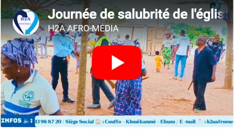 Journée de salubrité de l&rsquo;église de Pentecôte de Klouékanmè : Le commissariat de Klouékanmè nettoyé