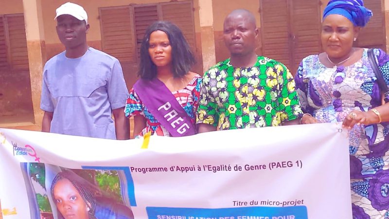 Commune de Lalo : Josiane KOWOKE et le PAEG sensibilisent les femmes pour un engagement politique accru à Hlassamè