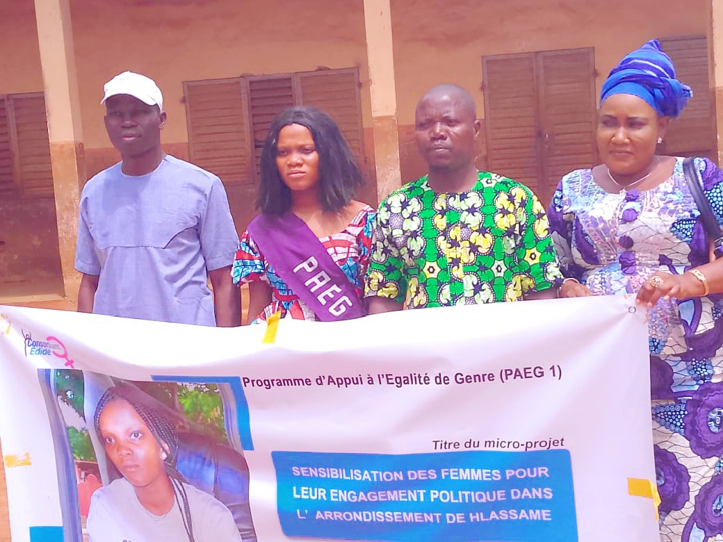 Commune de Lalo : Josiane KOWOKE et le PAEG sensibilisent les femmes pour un engagement politique accru à Hlassamè