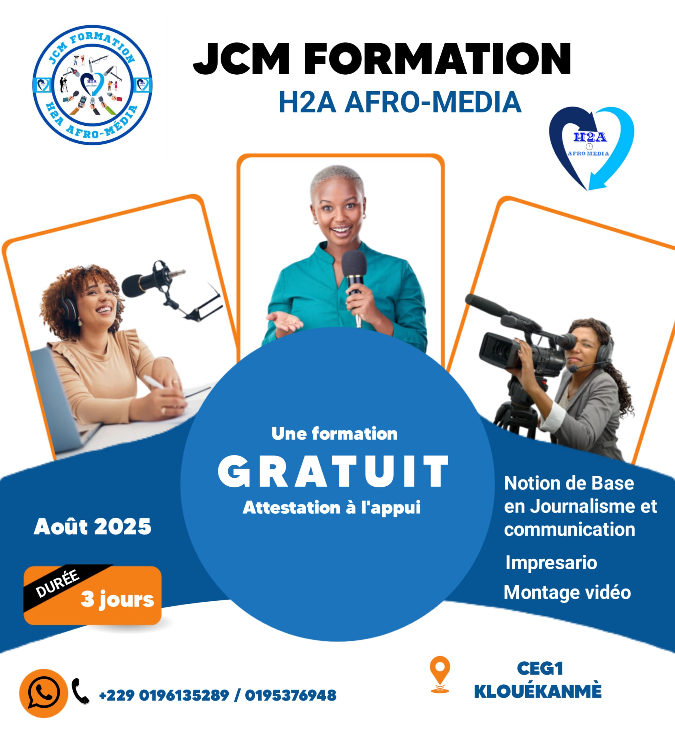 JCM Formation 2025 : Les inscriptions déjà ouvertes aux participants, aux sponsors et partenaires de cette formation gratuite en journalisme et communication