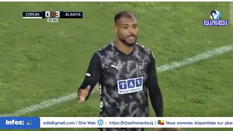Coupe de Turquie : Voici la vidéo des 4 buts de Steve Mounié contre Corum FK