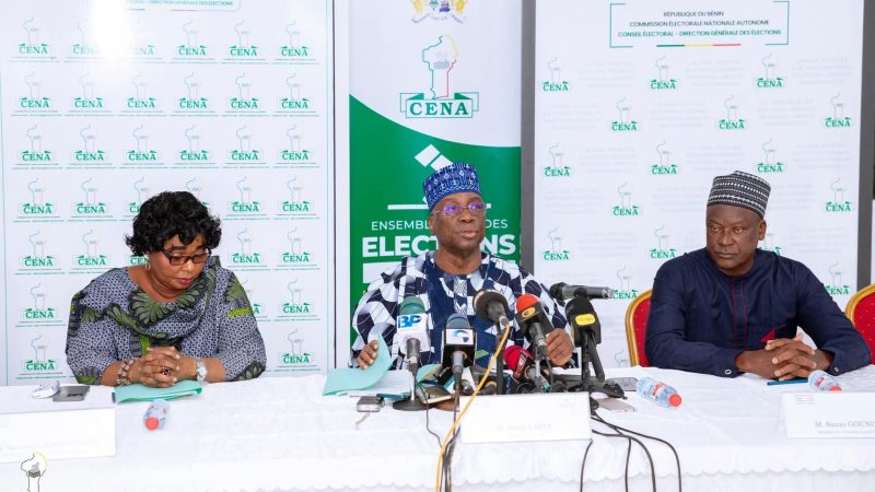 Élections législatives 2026 au Bénin et les résultats de la CENA : l’UPR en tête, le BR suit, seuls deux partis se partagent les sièges