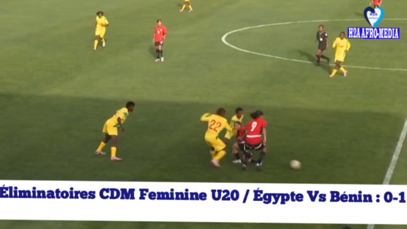 Éliminatoires Coupe du Monde Féminine U20 : Vidéo du but de 1-0 du Bénin face à l&rsquo;Égypte