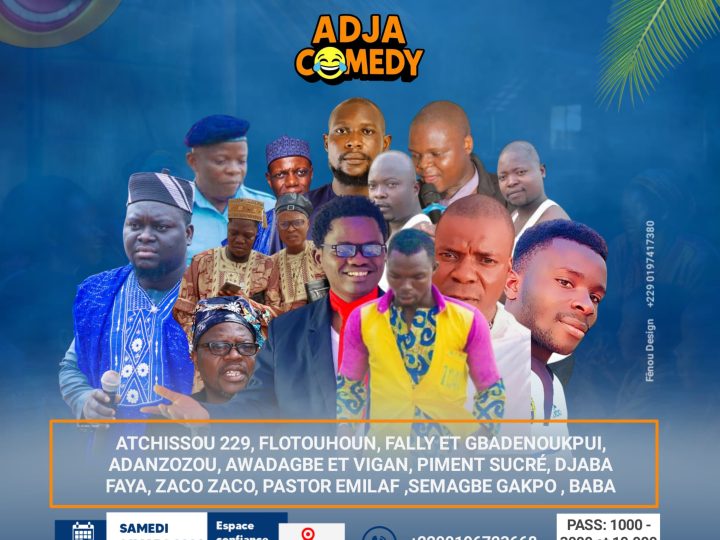 ADJA COMEDY : Azovè accueille la première grande scène de l’humour Adja le 21 mars prochain