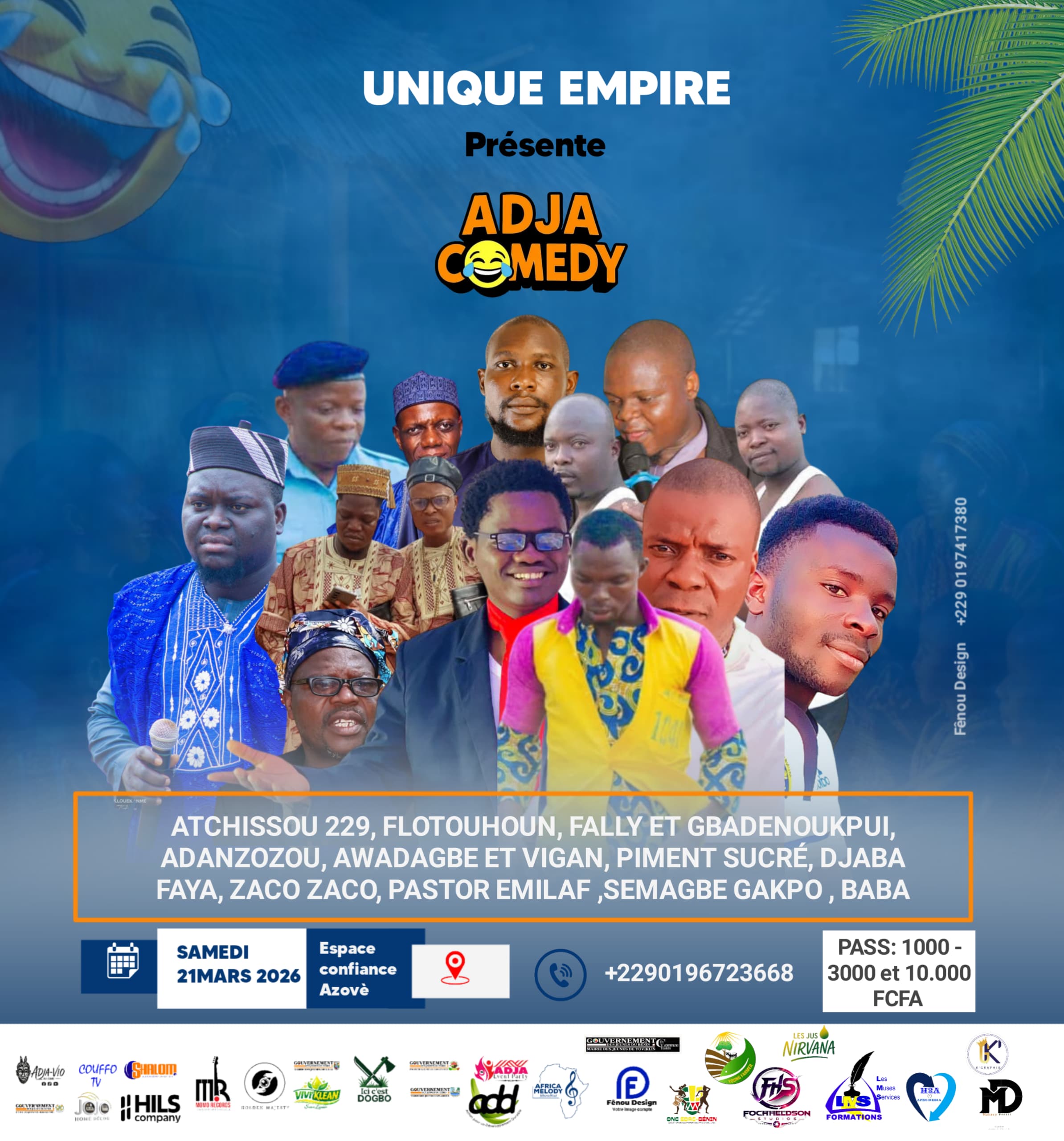 ADJA COMEDY : Azovè accueille la première grande scène de l’humour Adja le 21 mars prochain