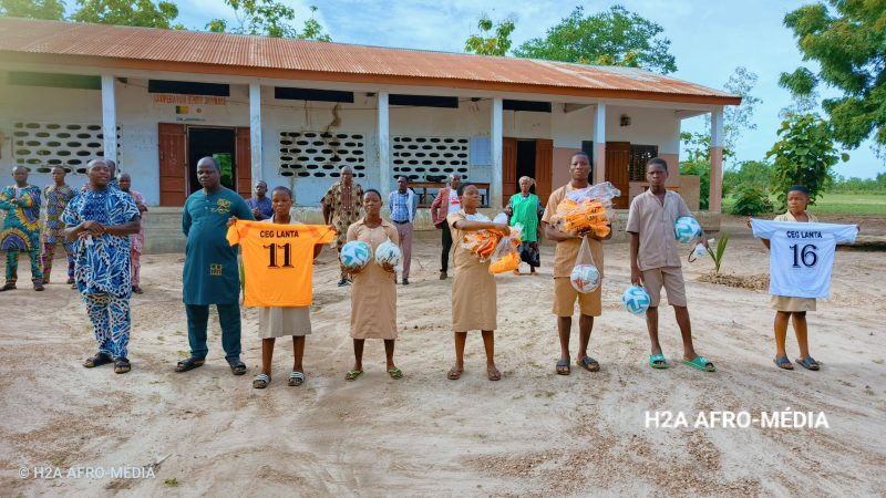 CEG Lanta : la plateforme “Lanta, Notre Patrimoine” renforce le sport scolaire avec un don d’équipements