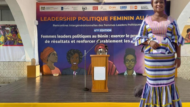 Leadership féminin : Sylvie KLOUVI, une voix de Klouékanmè à la 4ᵉ Rencontre intergénérationnelle des femmes leaders politiques de Nikki